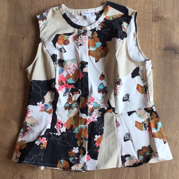 3.1 Phillip Lim for Target Tops - EUC Philip Lim for Target Floral Peplum Blouse XL